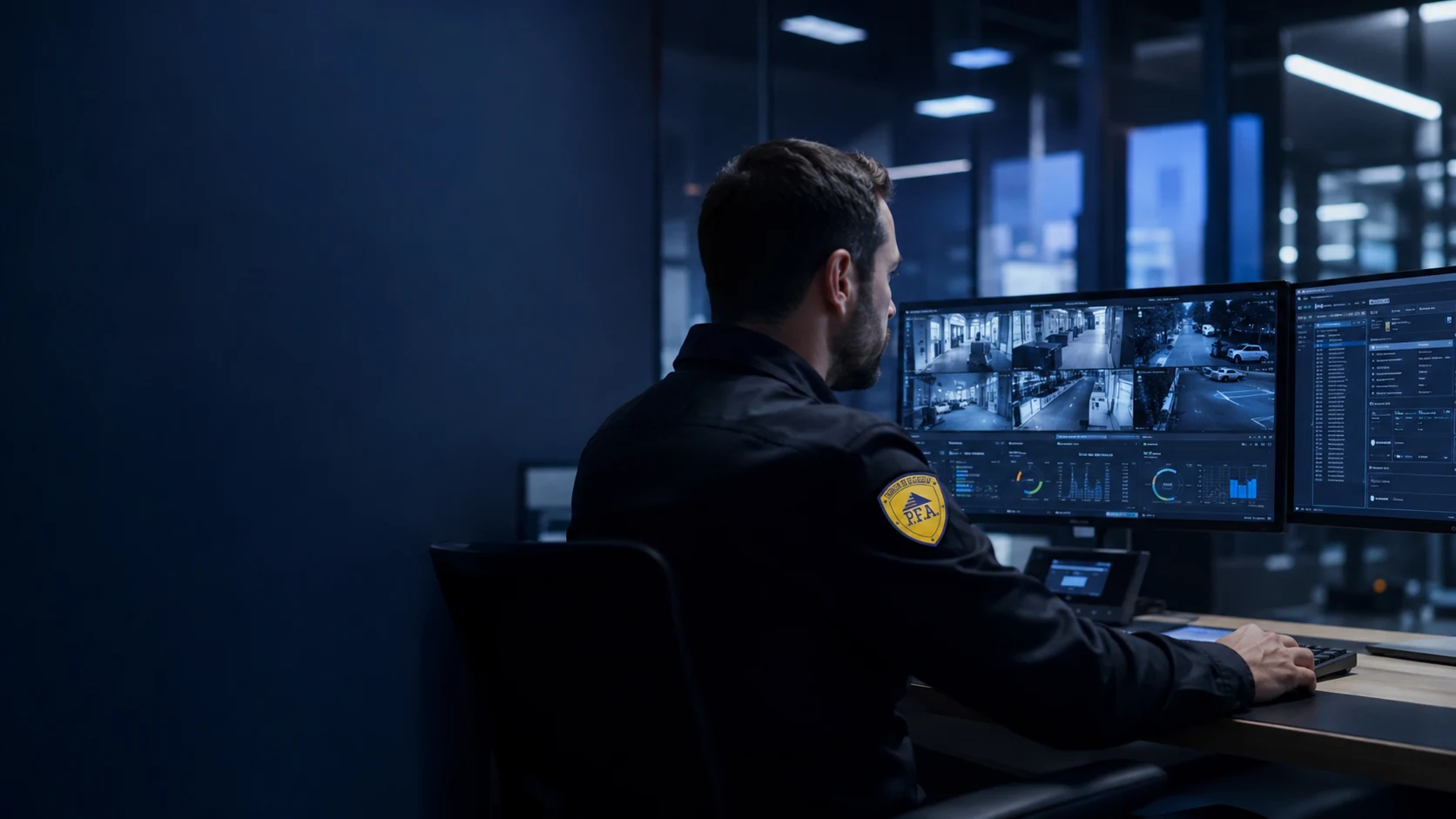 CCTV, alarmas y monitoreo inteligente de Seguridad PFA